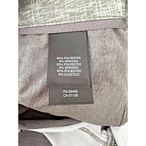 Kenneth Cole Mens Performance Resort Shorts Flat Front In Green Scratch Size 30 - Picture 6 of 6